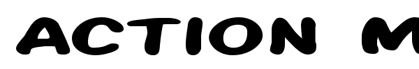 Action Man font preview
